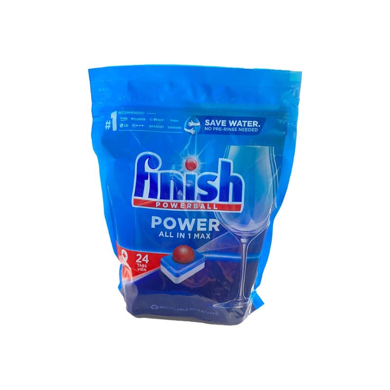 Viên rửa bát Finish Power All In One 24 viên 4 Viên rửa bát Finish Power All In One 24 viên