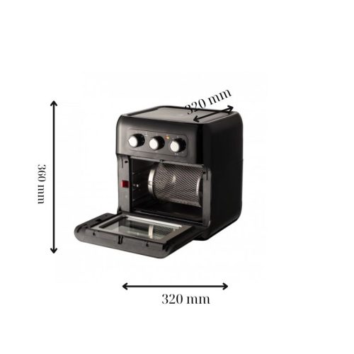 Kích thước nồi chiên không dầu Hawonkoo AFH-100-TQ